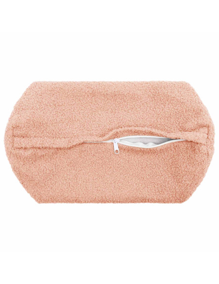 Federa 2 pcs HEERLEN Rosa Ø 15 x 40 cm Bouclé