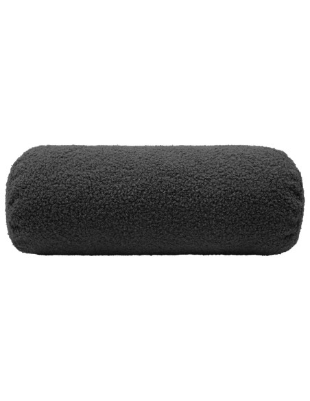 Federa 2 pcs HEERLEN Grigio Scuro Ø 15 x 40 cm Bouclé