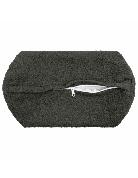 Federa 6 pcs HEERLEN Grigio Scuro Ø 15 x 40 cm Bouclé