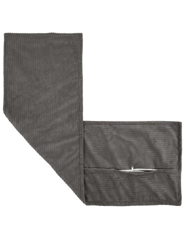 Federa 2 pz HOUTEN Grigio Scuro 40 x 145 cm corduroy