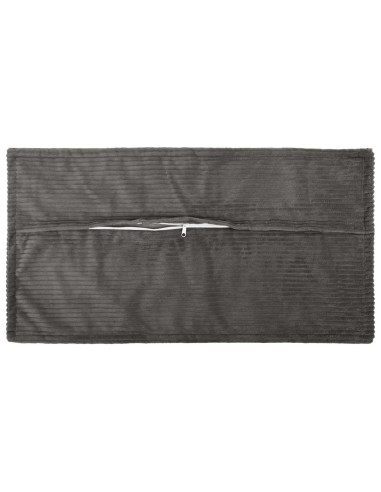 Federa 2 pz HOUTEN Grigio Scuro 40 x 80 cm corduroy