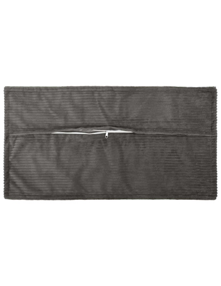 Federa 2 pz HOUTEN Grigio Scuro 40 x 80 cm corduroy