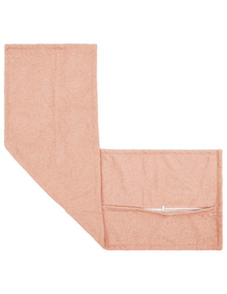 Federa 2 pcs HOUTEN Rosa 40 x 145 cm Bouclé