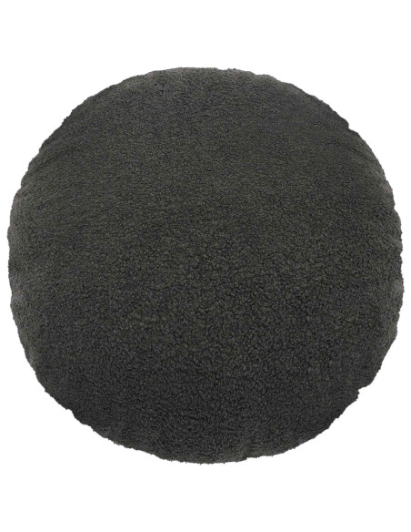 Federa 2 pcs HEERLEN Grigio Scuro Ø 60 cm Bouclé