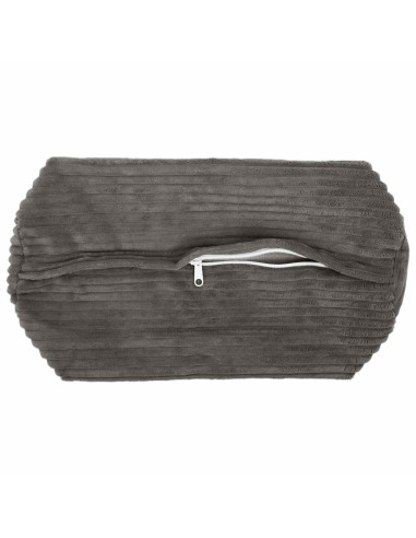 Federa 2 pcs HEERLEN Grigio Scuro Ø 15 x 40 cm corduroy