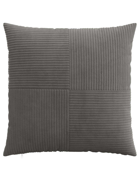 Federa 2 pcs ALMELO Grigio Scuro 60 x 60 cm corduroy