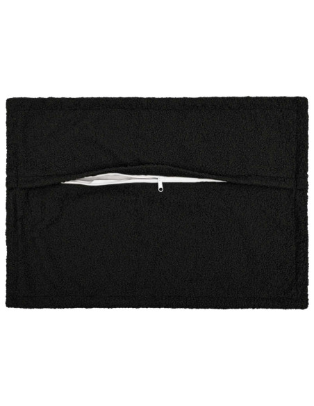 Federa 6 pcs HOUTEN Nero 50 x 70 cm Bouclé