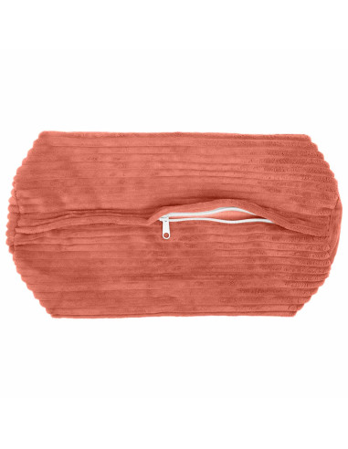 Federa 2 pcs HEERLEN Rosso Arancio Ø 15 x 40 cm corduroy