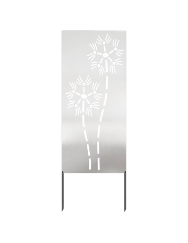 Schermo per privacy in giardino Traforo Argento 50 x 140 cm