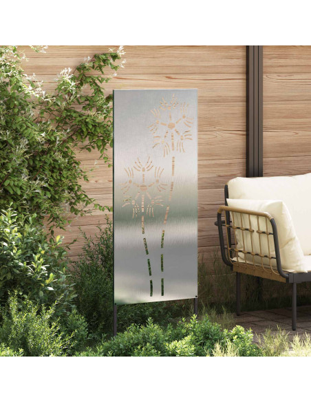 Schermo per privacy in giardino Traforo Argento 50 x 140 cm
