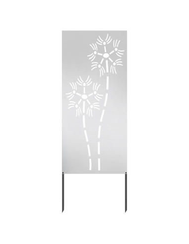 Schermo per privacy in giardino Traforo Argento 50 x 140 cm