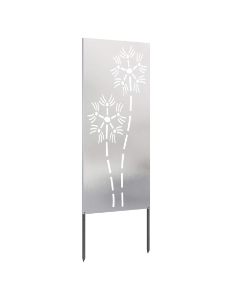 Schermo per privacy in giardino Traforo Argento 50 x 140 cm