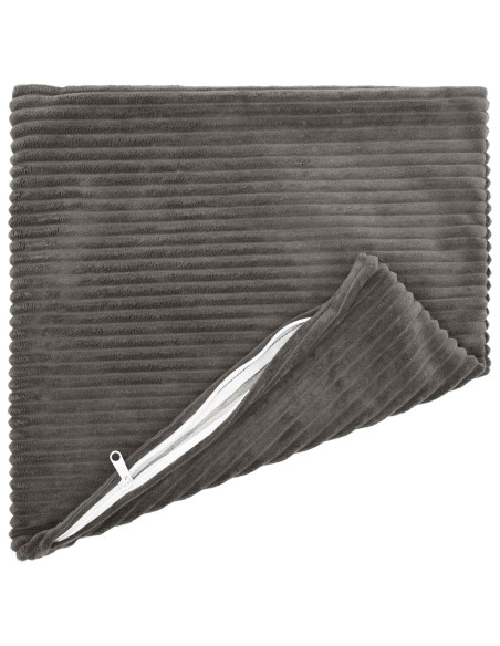 Federa 2 pcs HEERLEN Grigio Scuro 50 x 50 cm corduroy