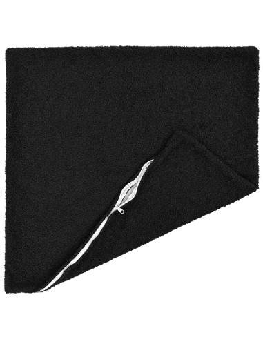 Federa 6 pcs HEERLEN Nero 60 x 60 cm Bouclé