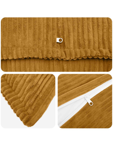 Federa 6 pz HOUTEN Giallo 30 x 50 cm corduroy
