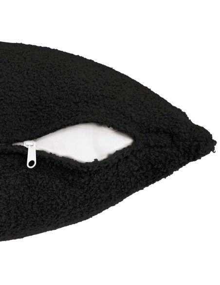 Federa 2 pcs HEERLEN Nero 50 x 75 cm Bouclé