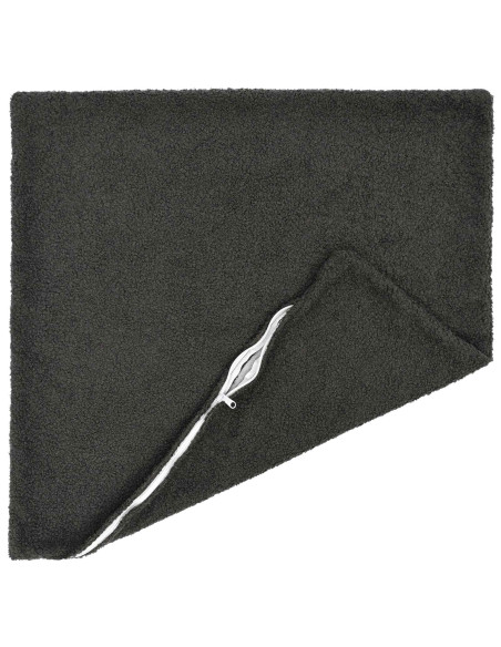 Federa 2 pcs HEERLEN Grigio Scuro 60 x 60 cm Bouclé
