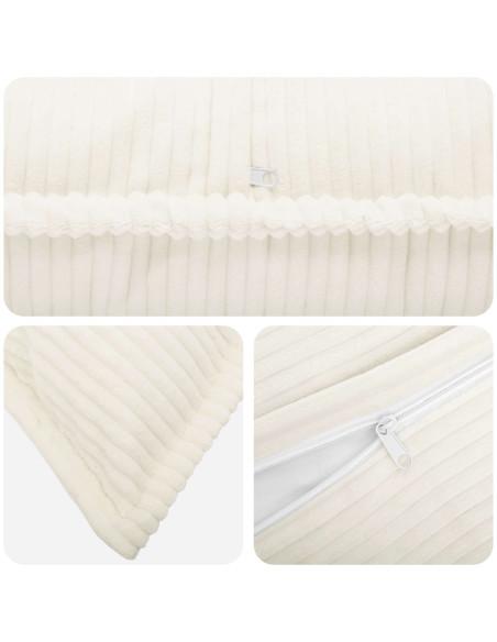 Federa 2 pz HOUTEN Crema 30 x 30 cm corduroy