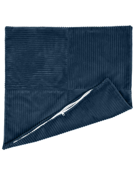 Federa 6 pcs ALMELO Blu navy 40 x 40 cm corduroy