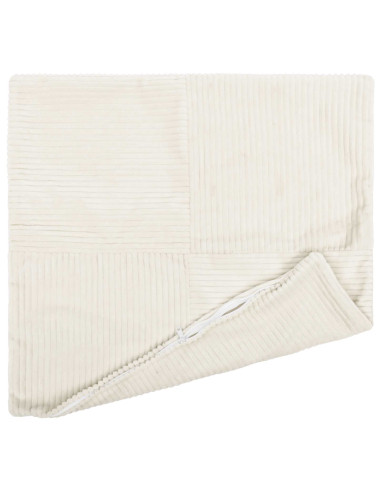 Federa 6 pcs ALMELO Crema 35 x 35 cm corduroy