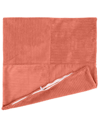 Federa 2 pcs ALMELO Rosso Arancio 35 x 35 cm corduroy