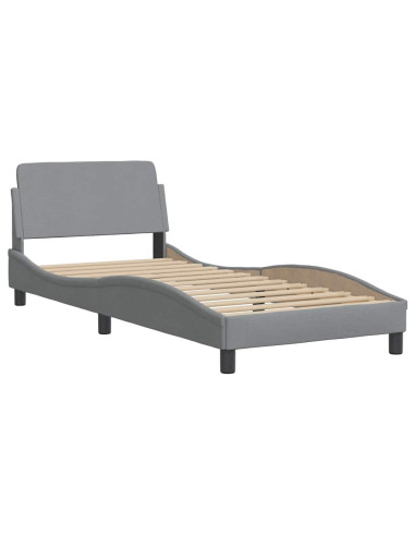 Giroletto senza Materasso Grigio Chiaro 80x200 cm Tessuto