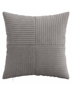 Federa 6 pcs ALMELO Grigio Chiaro 30 x 30 cm corduroy 2