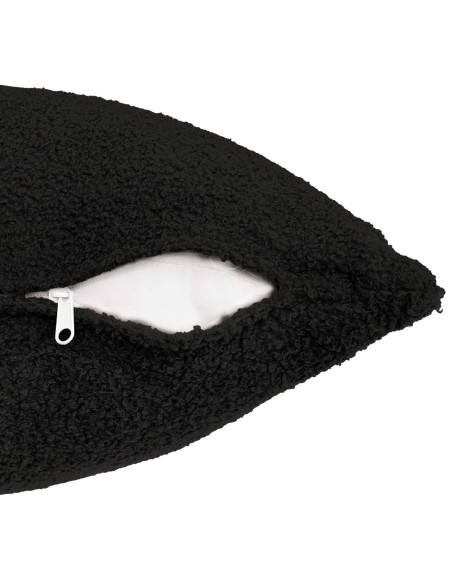 Federa 2 pcs HEERLEN Nero 45 x 45 cm Bouclé