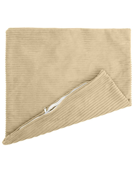 Federa 2 pcs HEERLEN Verde Grigio 60 x 60 cm corduroy