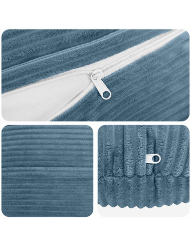 Federa 6 pcs HEERLEN Blu Ø 50 cm corduroy