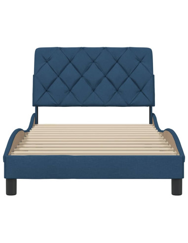 Giroletto senza Materasso Blu 100x200 cm in Tessuto
