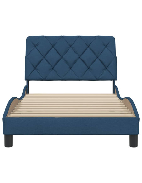 Giroletto senza Materasso Blu 100x200 cm in Tessuto