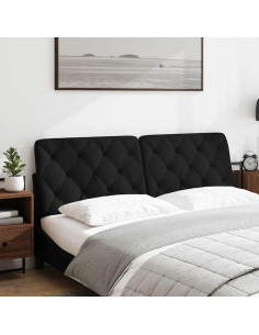 Cuscino Testiera Nero 160 cm in Tessuto