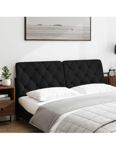 Cuscino Testiera Nero 160 cm in Tessuto