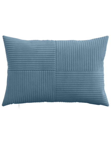 Federa 6 pcs ALMELO Blu 40 x 60 cm corduroy