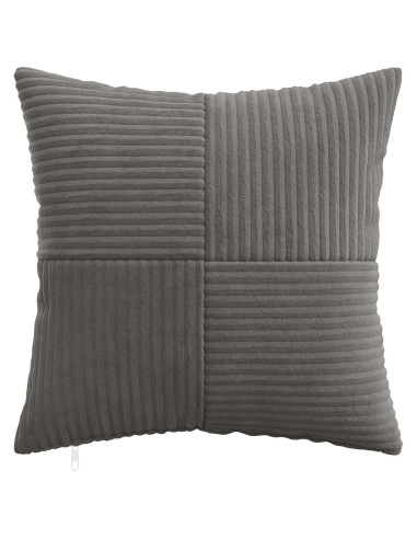 Federa 6 pcs ALMELO Grigio Scuro 35 x 35 cm corduroy
