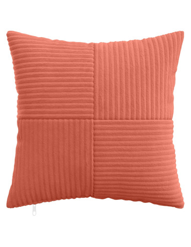 Federa 6 pcs ALMELO Rosso Arancio 35 x 35 cm corduroy