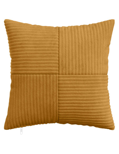 Federa 6 pcs ALMELO Giallo 40 x 40 cm corduroy