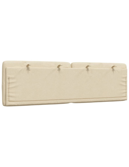 Cuscino Testiera Crema 160 cm in Tessuto
