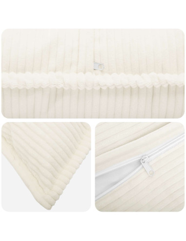 Federa 2 pz HOUTEN Crema 35 x 35 cm corduroy