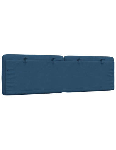 Cuscino Testiera Blu 160 cm in Tessuto