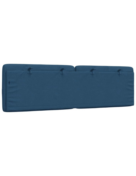 Cuscino Testiera Blu 160 cm in Tessuto