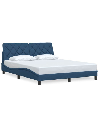 Giroletto senza Materasso Blu 160x200 cm in Tessuto