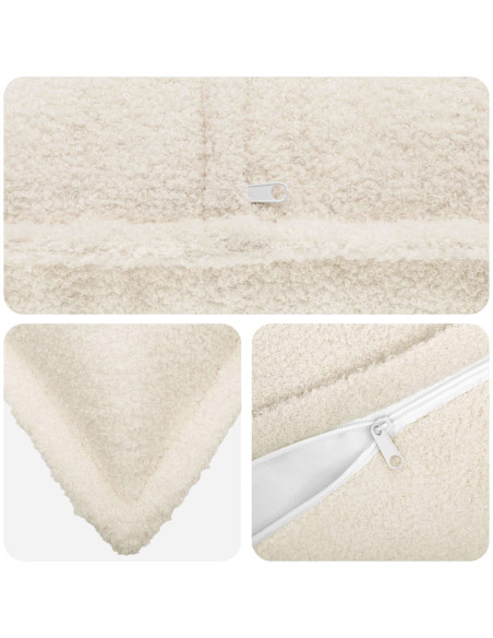 Federa 2 pcs HOUTEN Crema 35 x 35 cm Bouclé