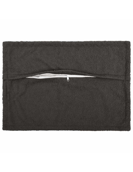 Federa 6 pcs HOUTEN Grigio Scuro 30 x 50 cm Bouclé
