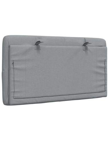 Cuscino Testiera Grigio Chiaro 80 cm in Tessuto