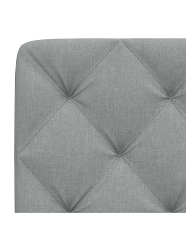 Cuscino Testiera Grigio Chiaro 80 cm in Tessuto