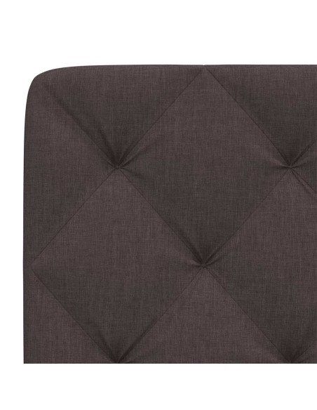 Cuscino Testiera Marrone Scuro 160 cm in Tessuto