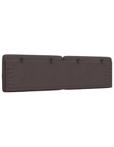 Cuscino Testiera Marrone Scuro 180 cm in Tessuto