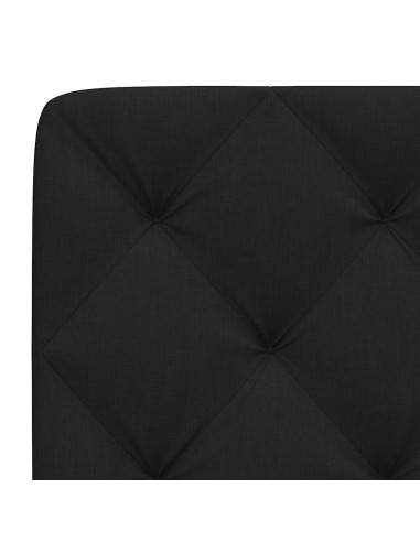 Cuscino Testiera Nero 160 cm in Tessuto